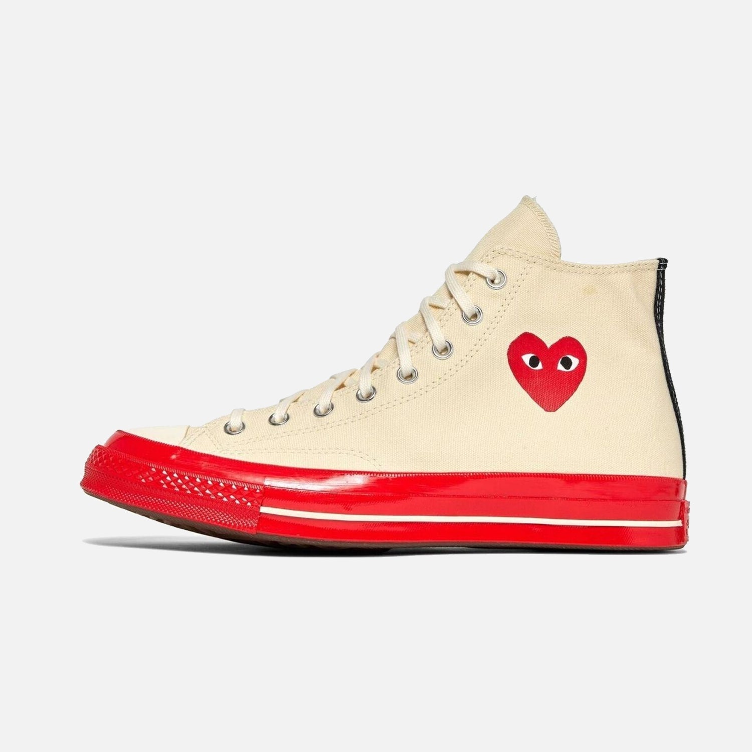 Comme des garcons converse cream best sale