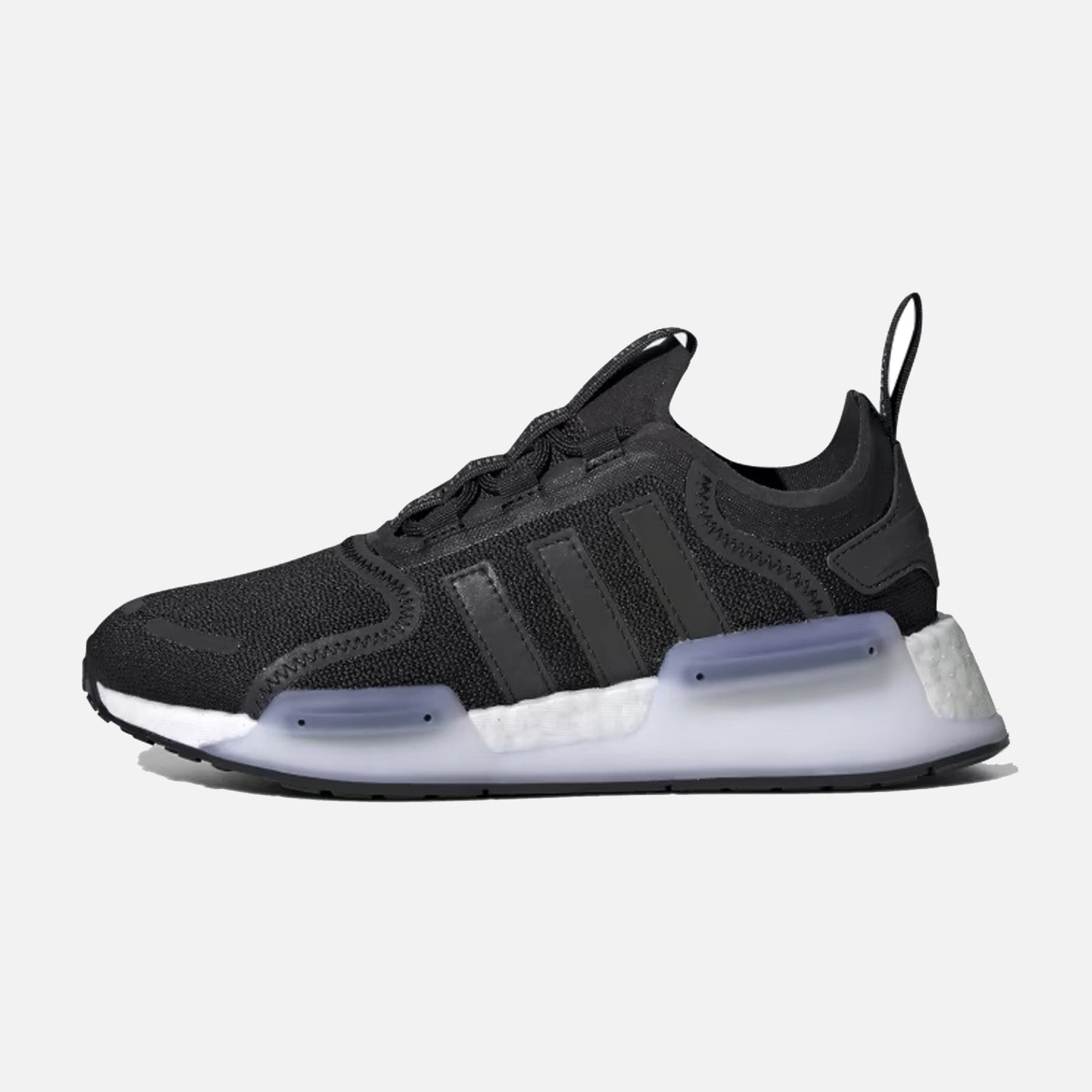 Purple Adidas Nmds Kids Kids Adidas NMD V3 Trainers Black Purple