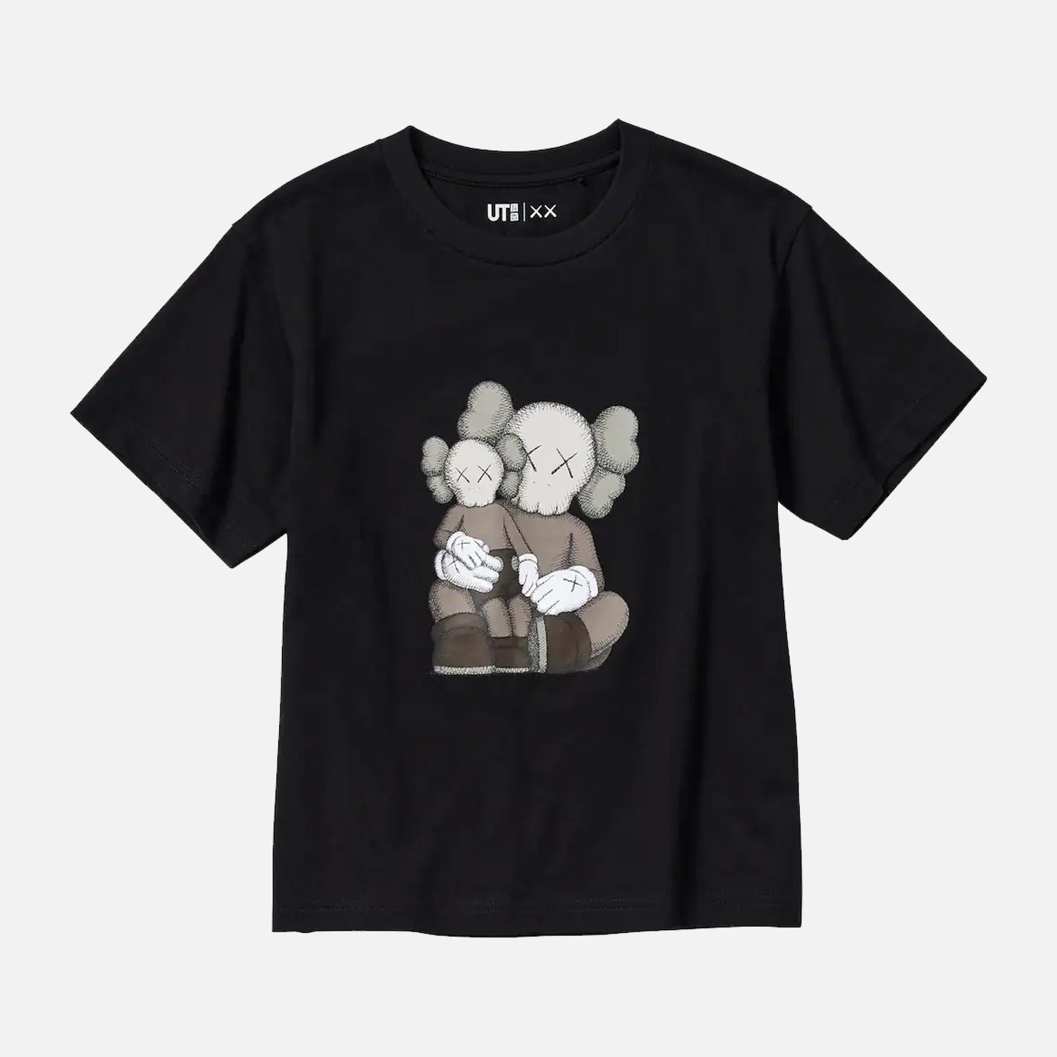 Kids Kaws x Uniqlo UT Black T-shirt THE SNEAKER OUTLET