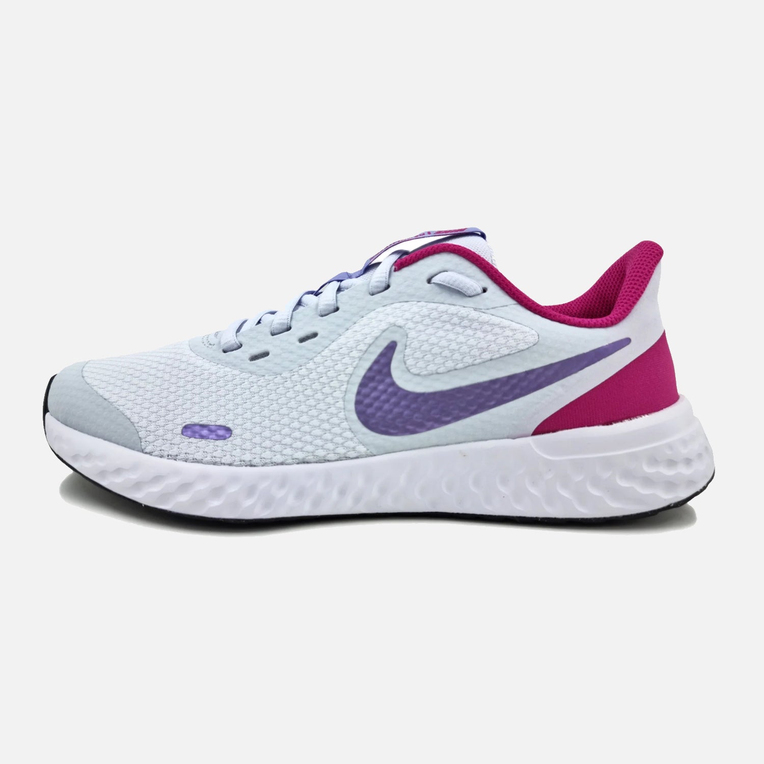 Kids Nike Revolution Grey Purple THE SNEAKER OUTLET