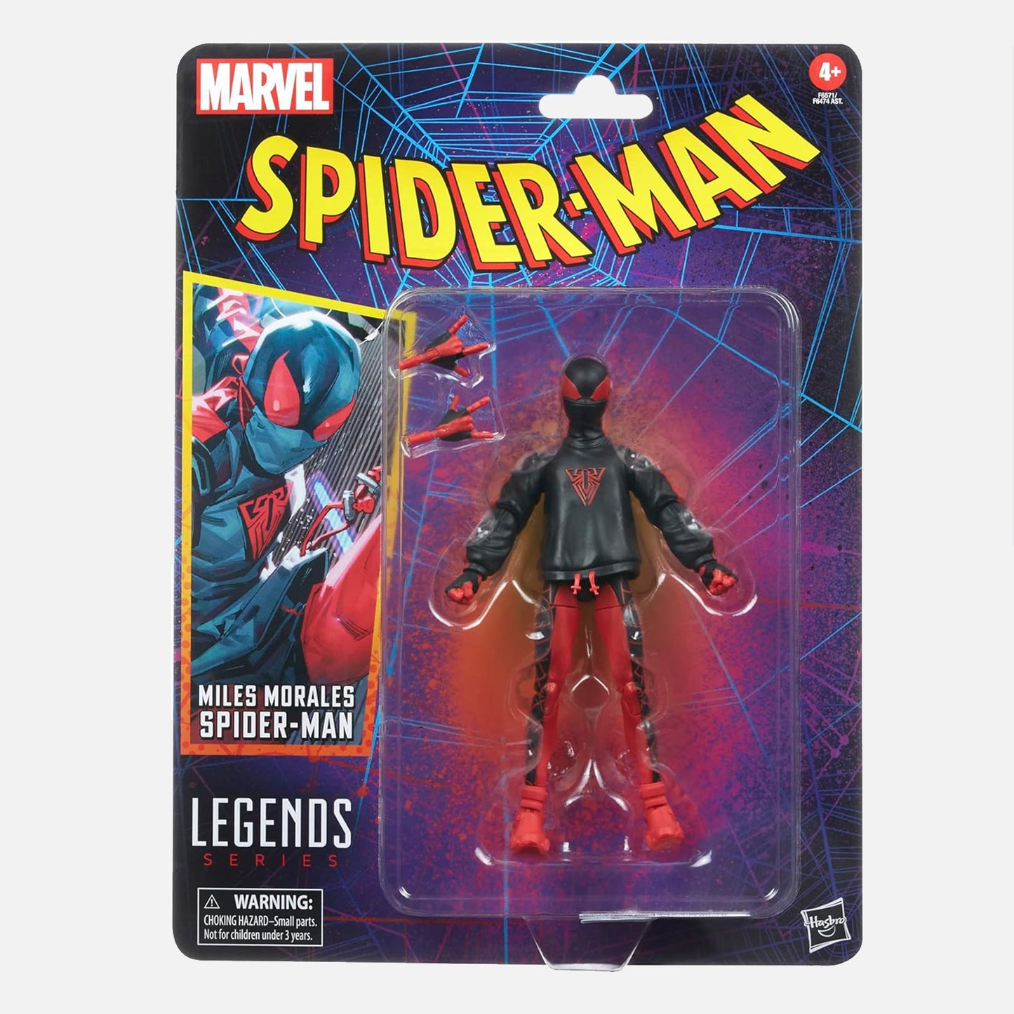 Marvel Hasbro Legends Series Miles Morales Spider-Man Legends Collectible 6 Inch Action Figure