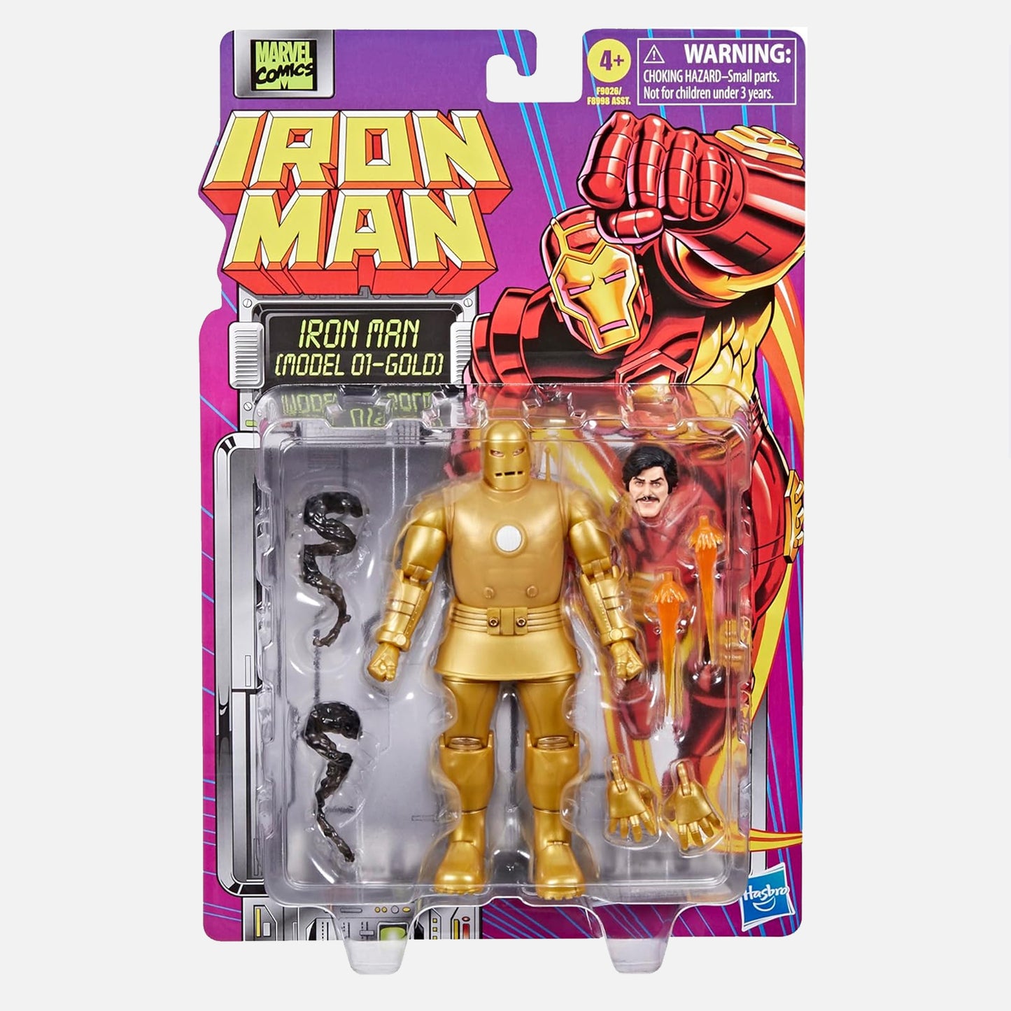 Marvel Legends Series Iron Man (Model 01 - Gold) Comics Action Figure 6 Inch