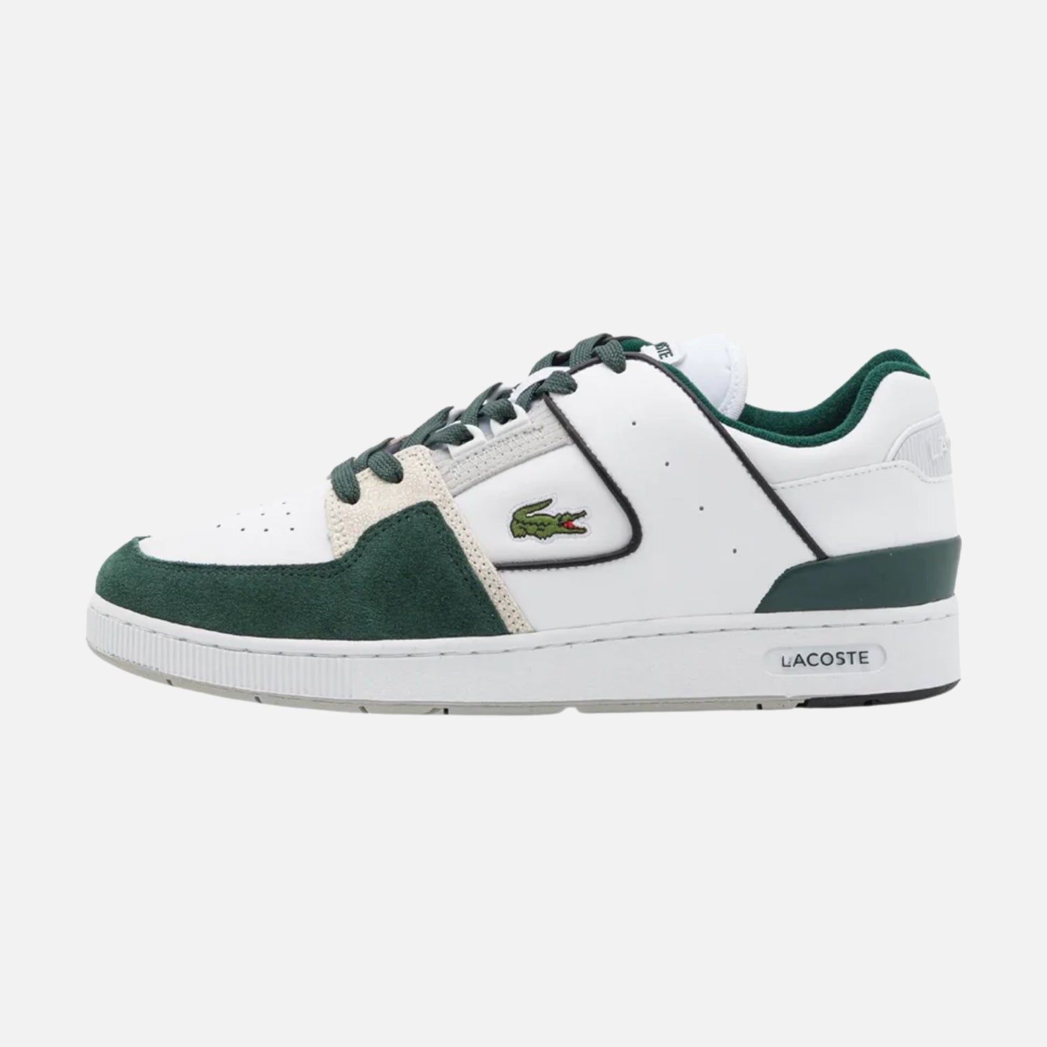 Lacoste Twin Mens Lacoste Trainers Size 11 Men's Lacoste Court Cage White Green Suede Trainers – THE SNEAKER