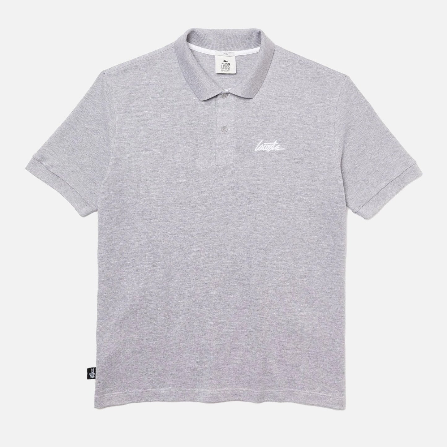 Men's Lacoste Live! Short Sleeve Cotton Polo Shirt Grey