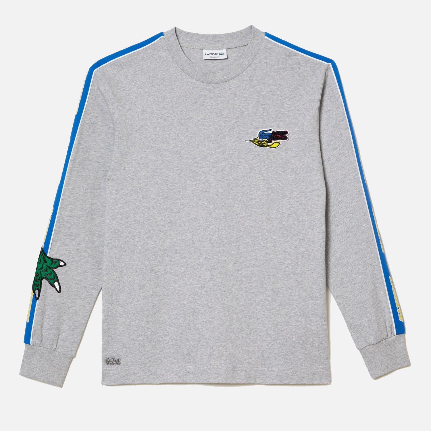 Men's Lacoste Long Sleeve Cotton T-Shirt Grey – THE SNEAKER OUTLET