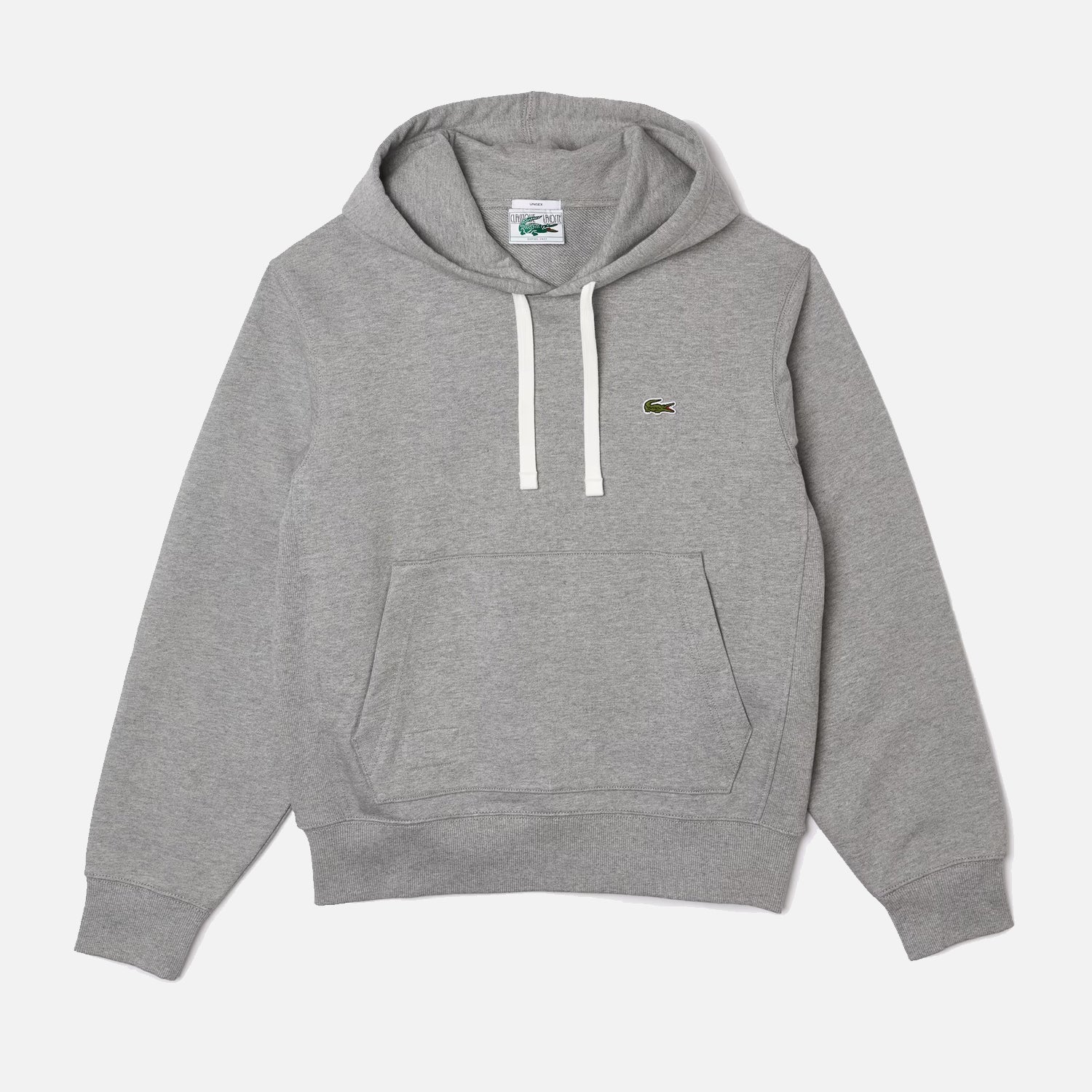 Men's Lacoste Navy Classique Hoodie Grey Cream THE SNEAKER OUTLET