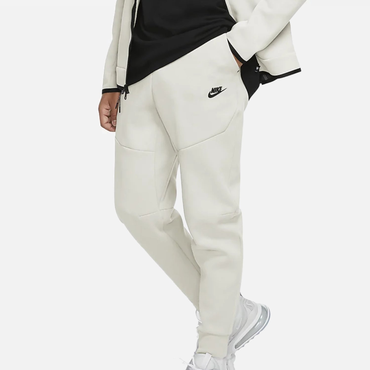 White Tracksuit Bottoms Men Fleece Tracksuit Pants Mens Men's Nike