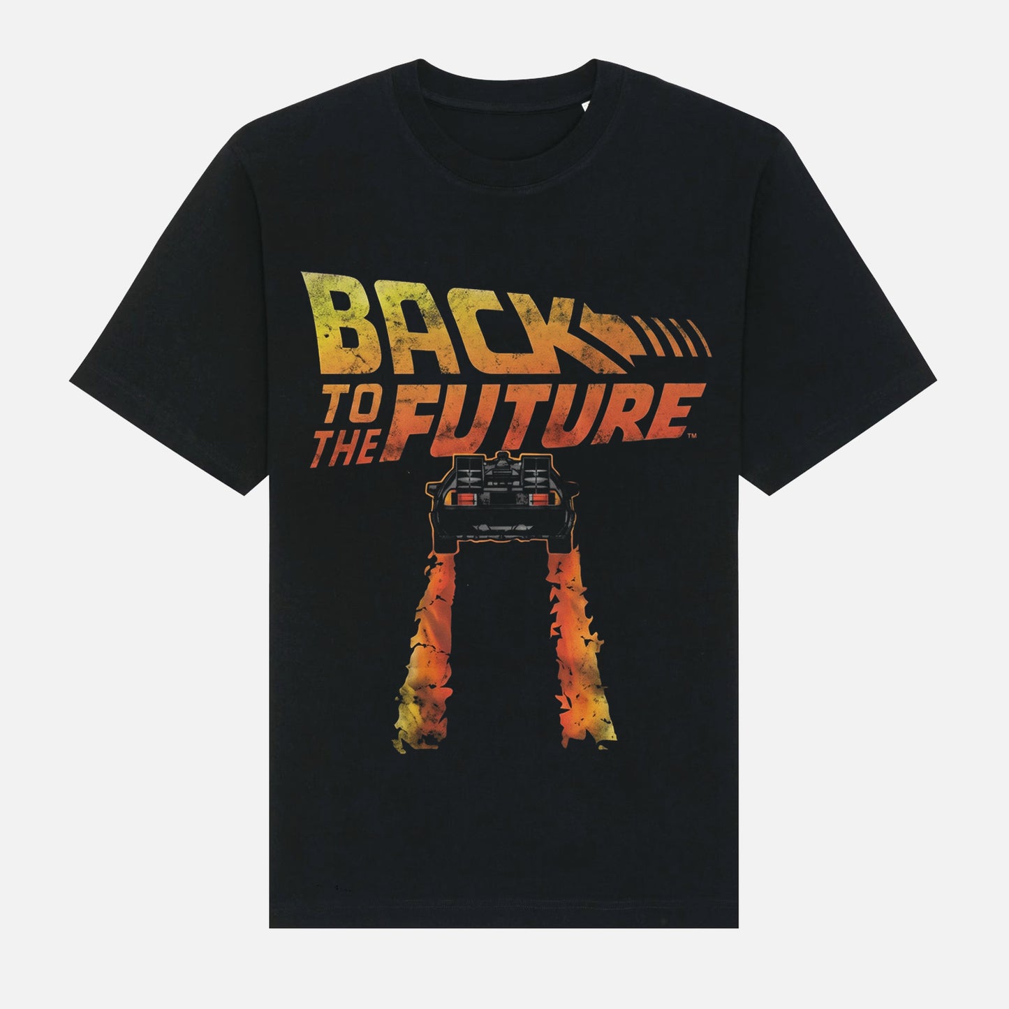 Men's Official Back To The Future Vintage Look T-shirt Black