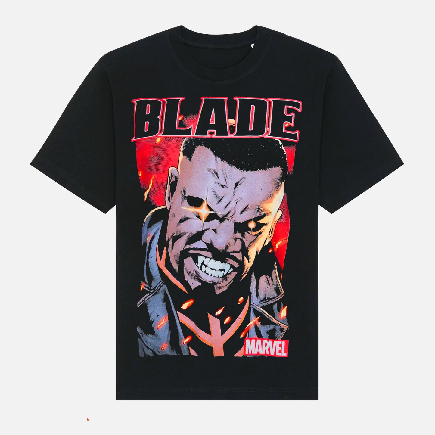 Men's Official Marvel Blade Comic Print T-shirt Black