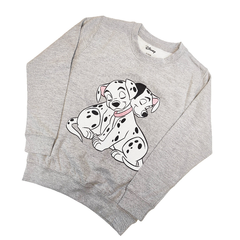 Official Disney 101 Dalmatians Kids Vintage Grey Sweater