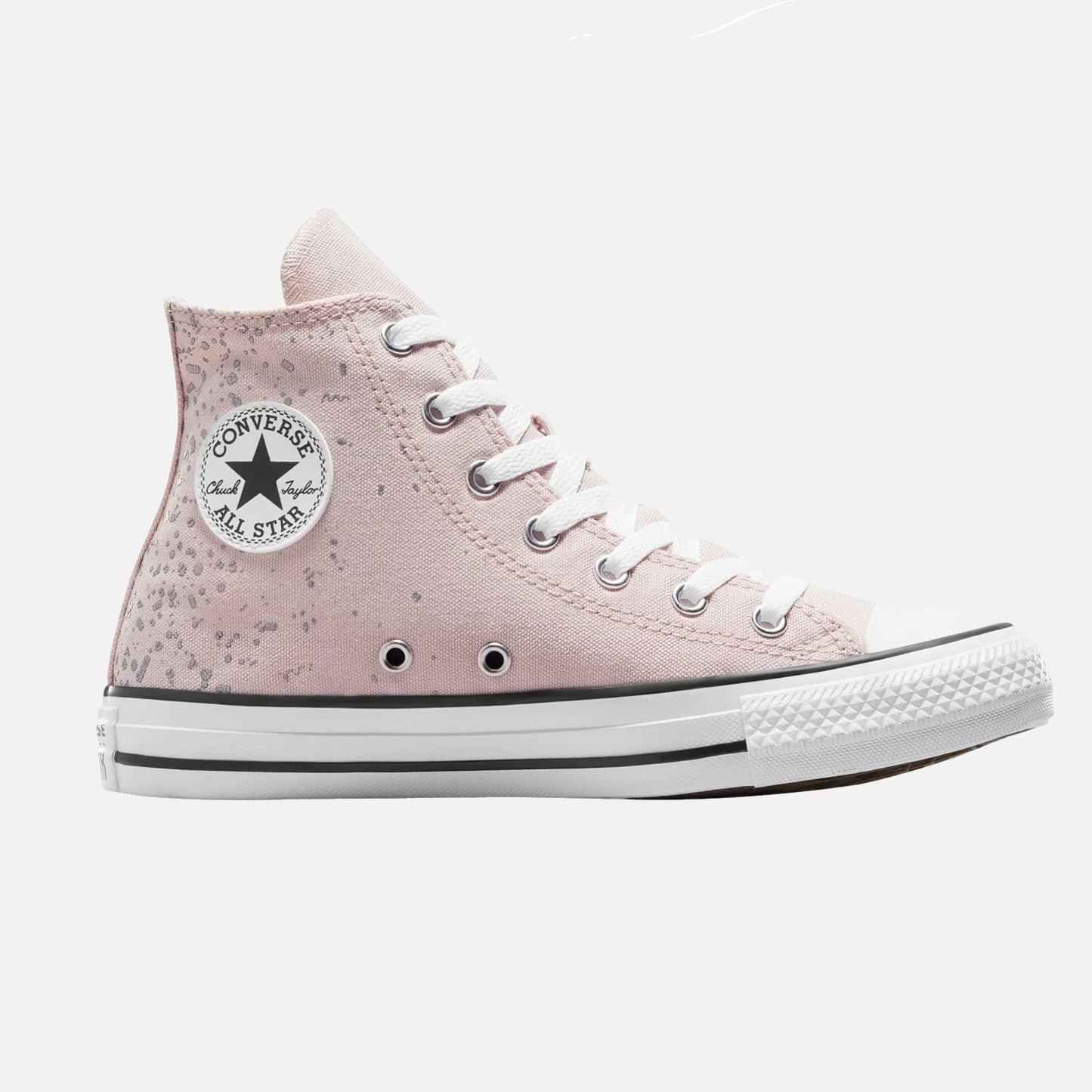 Older Kid's Converse Chuck Taylor Hi Pink Silver