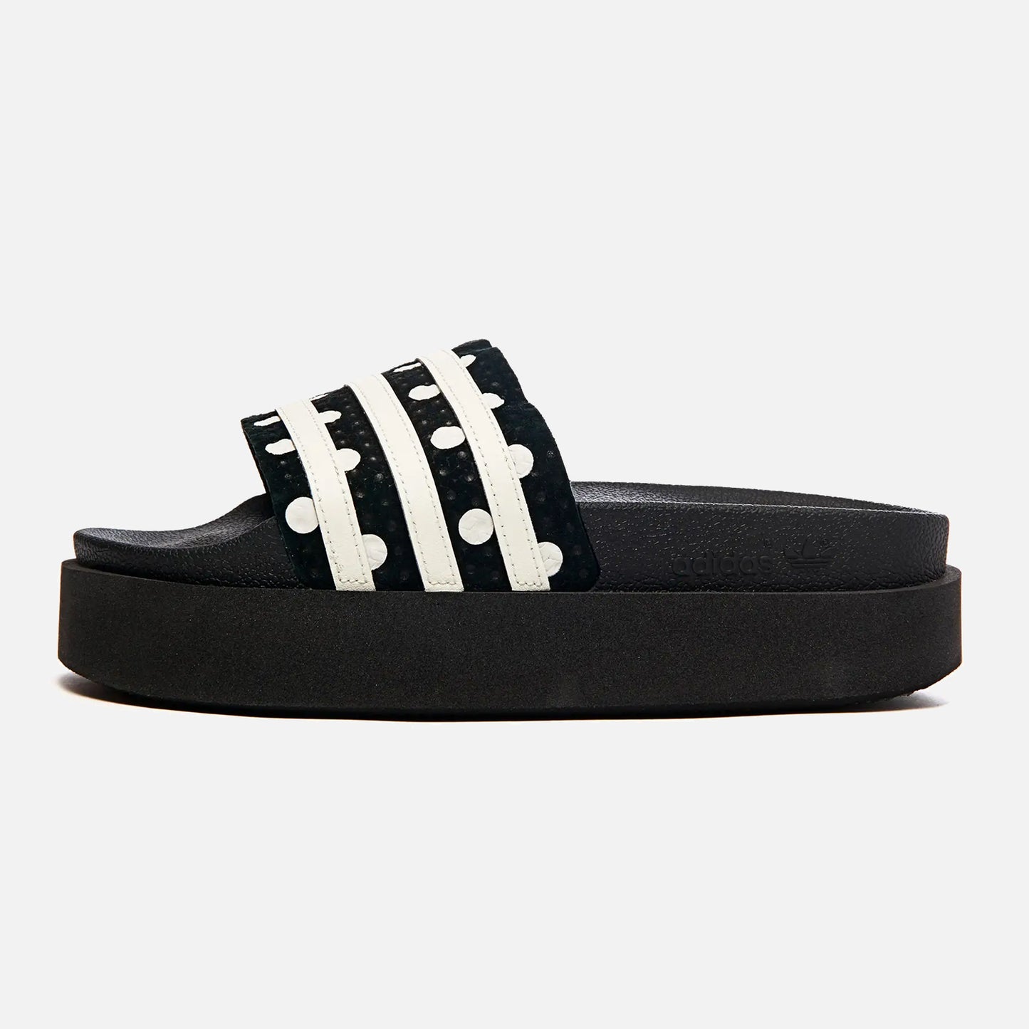 Women's Adidas Adilette Bold Platform Slides - Black