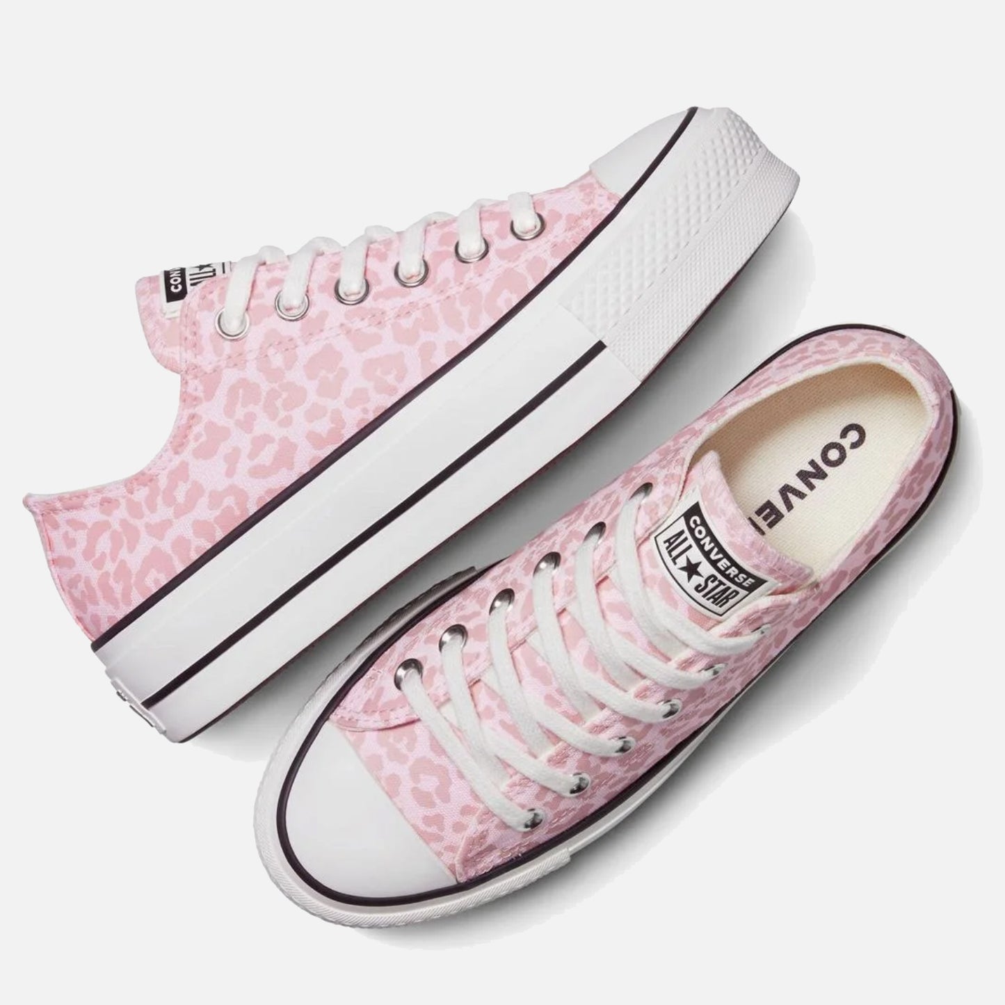 Women's Converse Chuck Taylor Lift Low Lift Sugar Pink Leopard