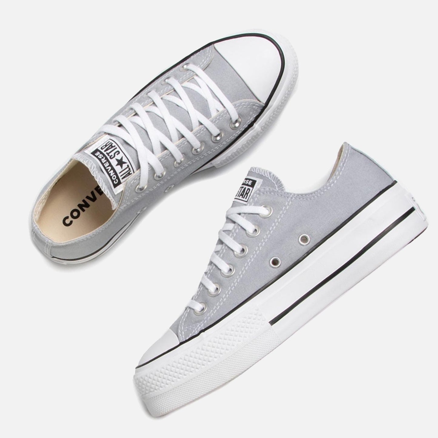 Women's Converse Chuck Taylor Lift Low Lift Wolf Grey