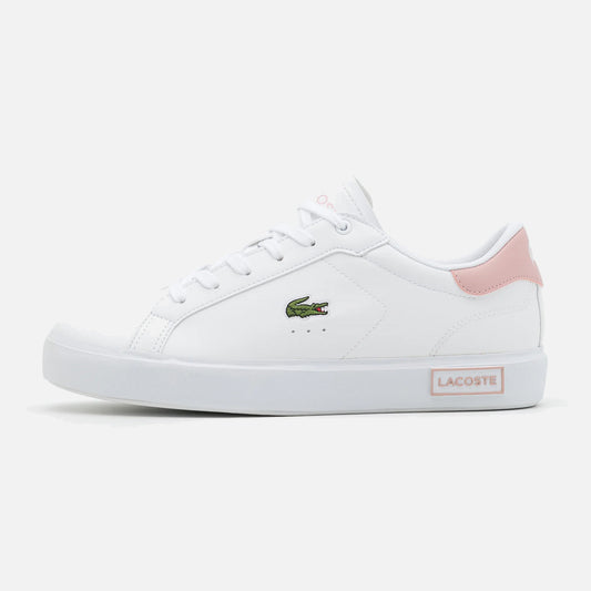 Women's Lacoste Powercourt White Pink Trainers