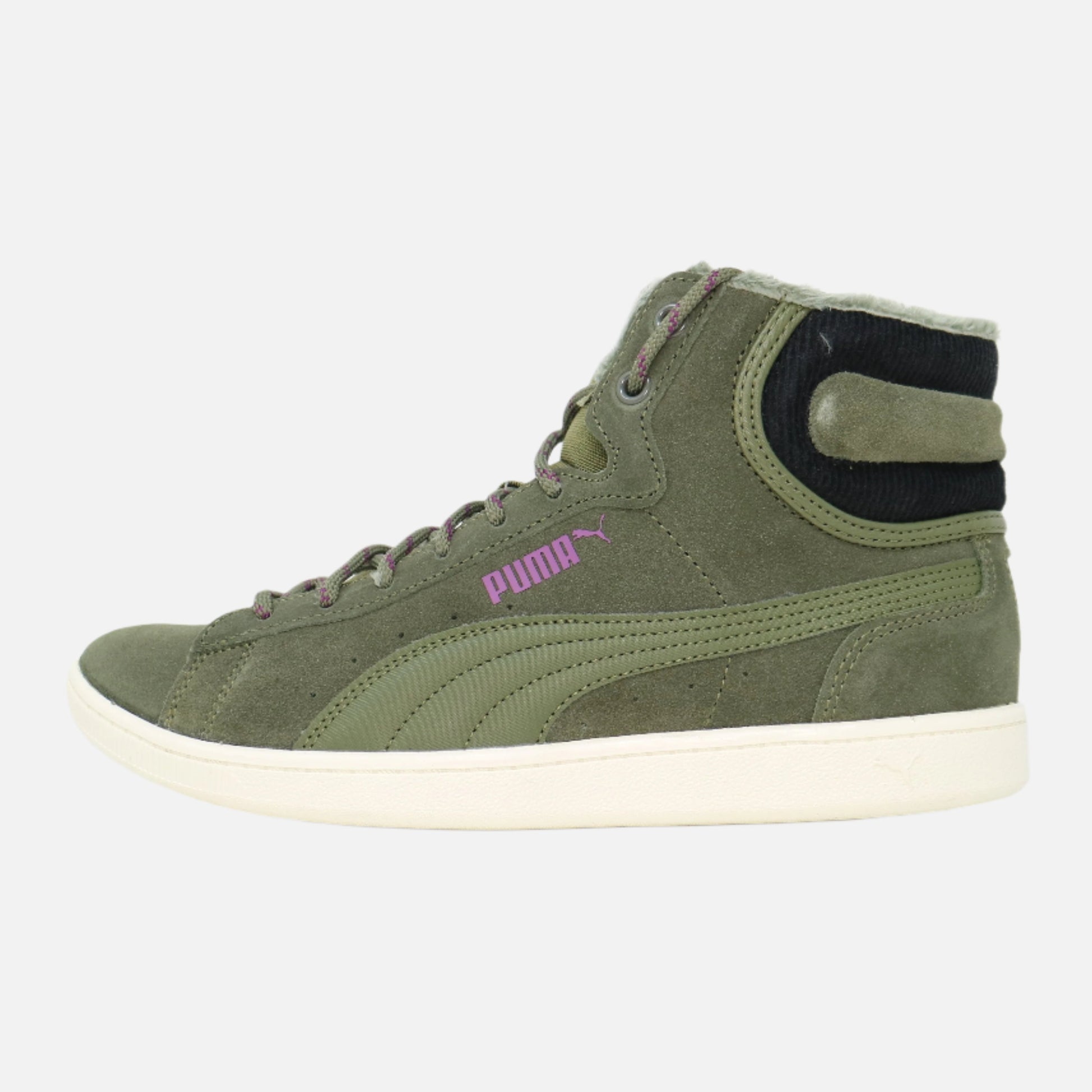 Women's Puma Vikky Mid Corduroy - Olive