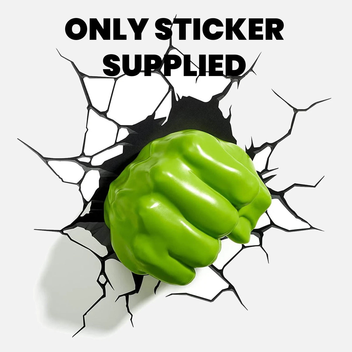 3D Deco Light FX Avengers Replacement Hulk Right Hand Crack Wall sticker Marvel