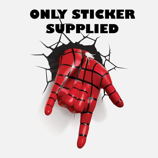 3D Deco Light FX Avengers Replacement Spiderman Hand Crack Wall sticker Marvel