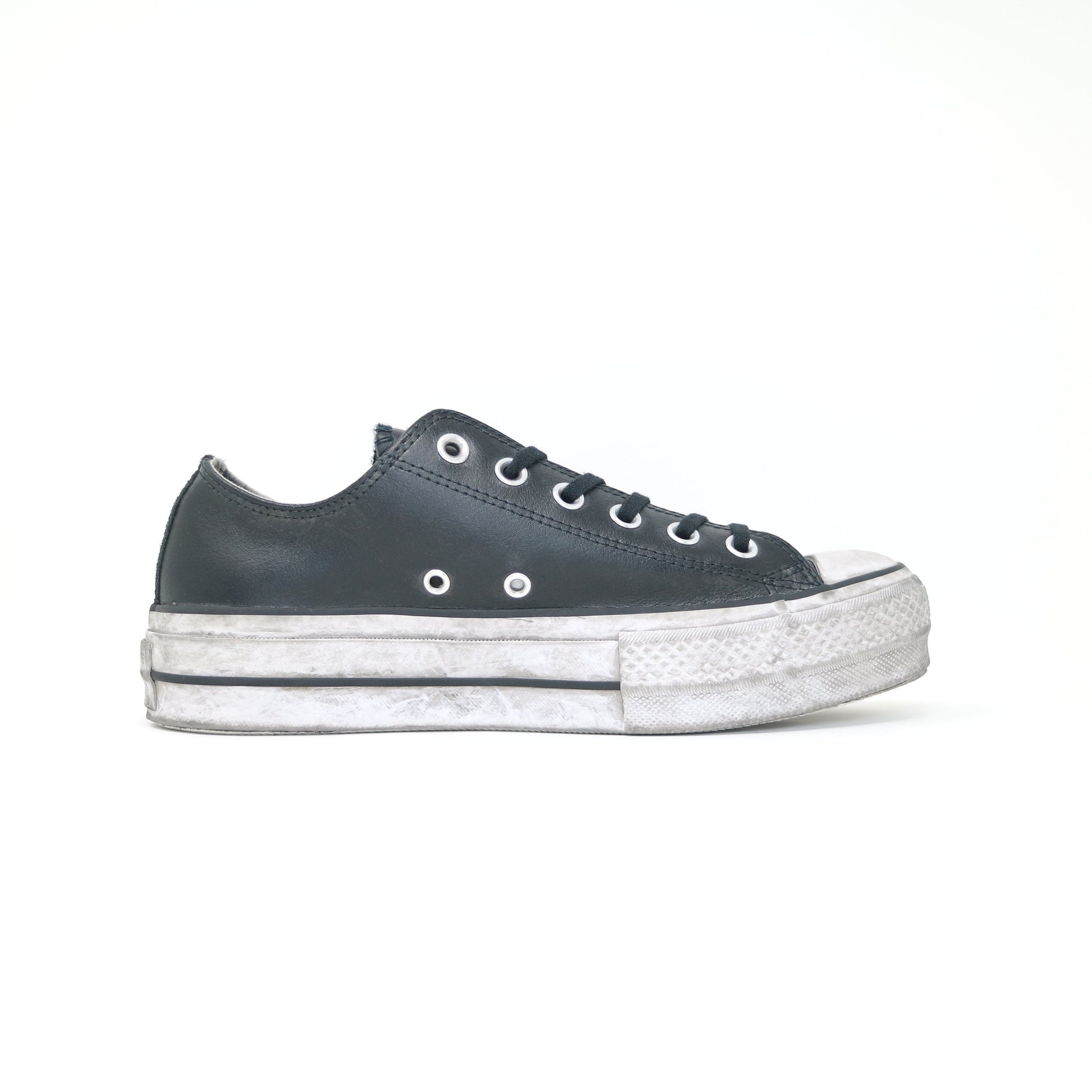 Converse Chuck Taylor All Star Platform Leather Low - Black