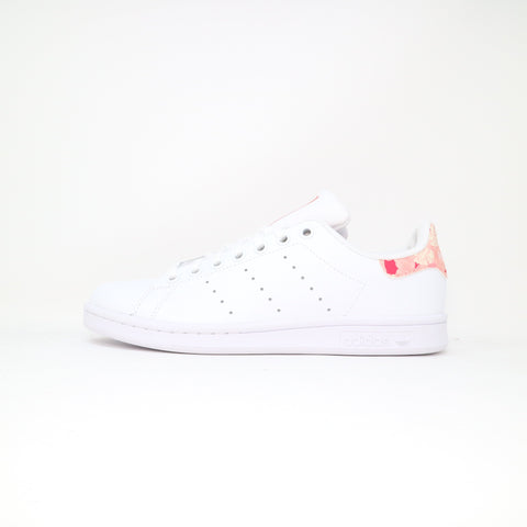 Girl's Adidas Stan Smith - White Pink