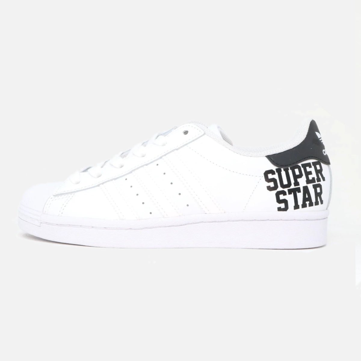 Kid's Adidas Superstar Leather White Black