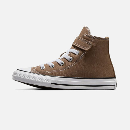 Kids Converse Chuck Taylor Hi Top Easy On Brown