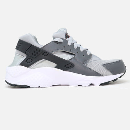 Kid's Nike Air Huarache Grey White Leather