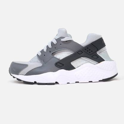 Kid's Nike Air Huarache Grey White Leather