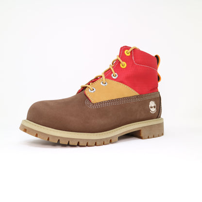 Kid's Timberland Premium 6 Inch Boots Brown Red Suede