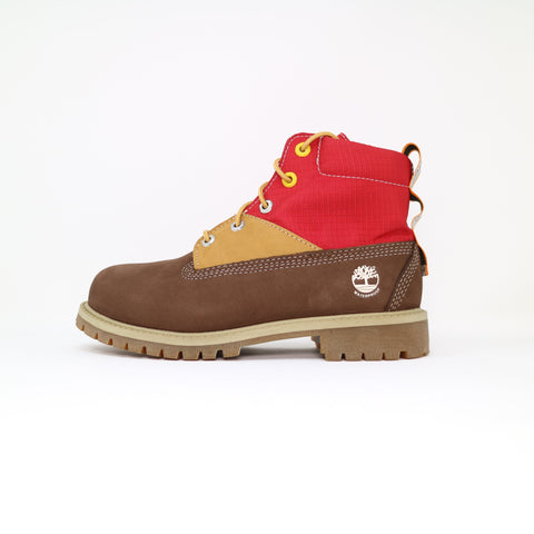 Kid's Timberland Premium 6 Inch Boots Brown Red Suede