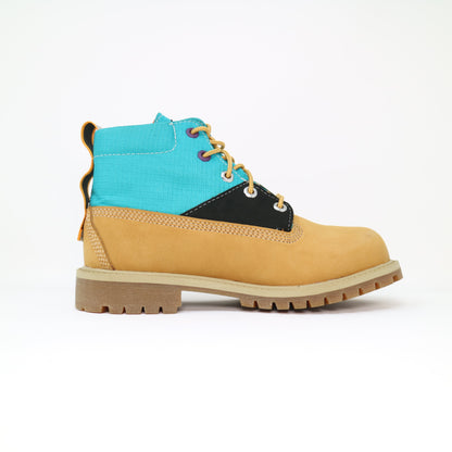 Kid's Timberland Premium 6 Inch Boots Wheat Blue Suede