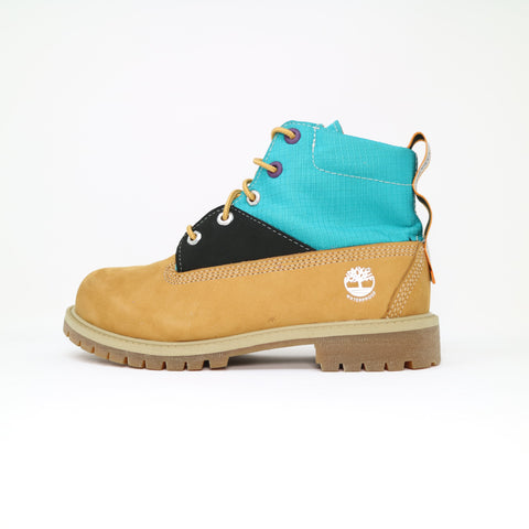 Kid's Timberland Premium 6 Inch Boots Wheat Blue Suede