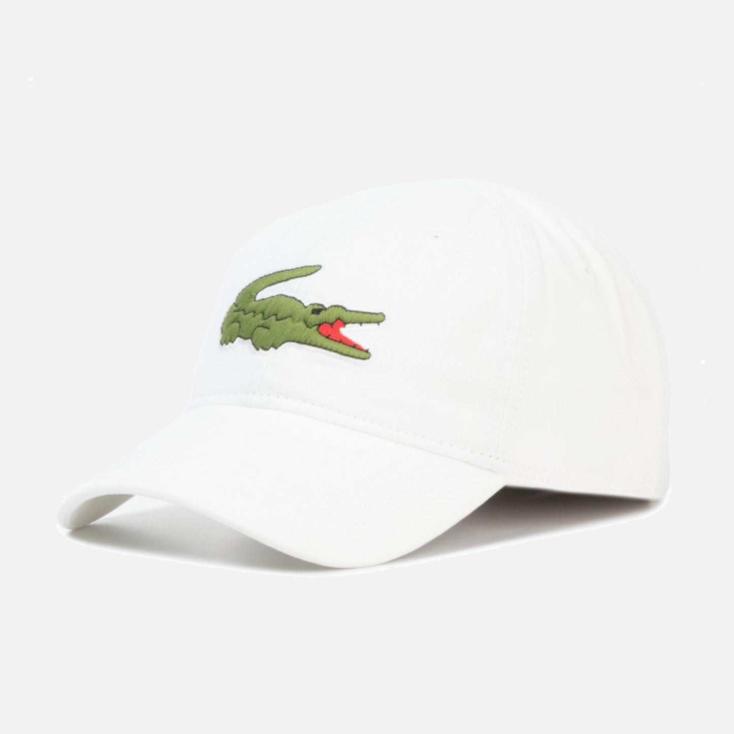 Lacoste Adjustable Organic Cotton Twill Baseball Cap - White