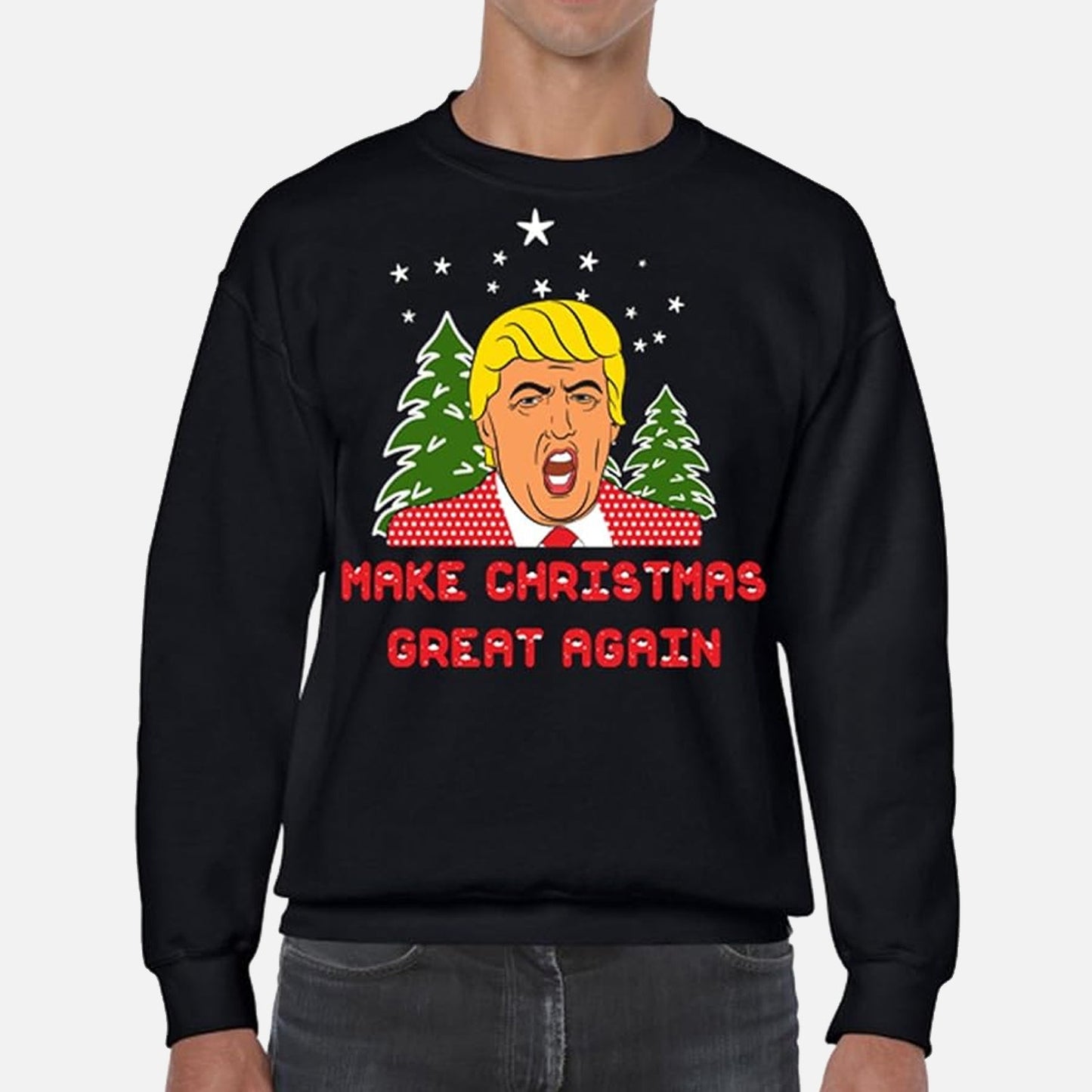 Make Christmas Great Again Funny Trump Christmas Sweater