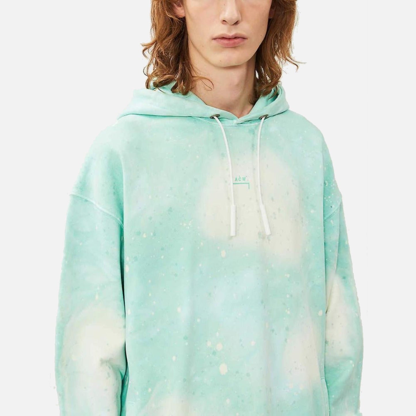 Men's ACW x Daniel Arsham Oversized Hoodie - Blue Green A Cold Wall