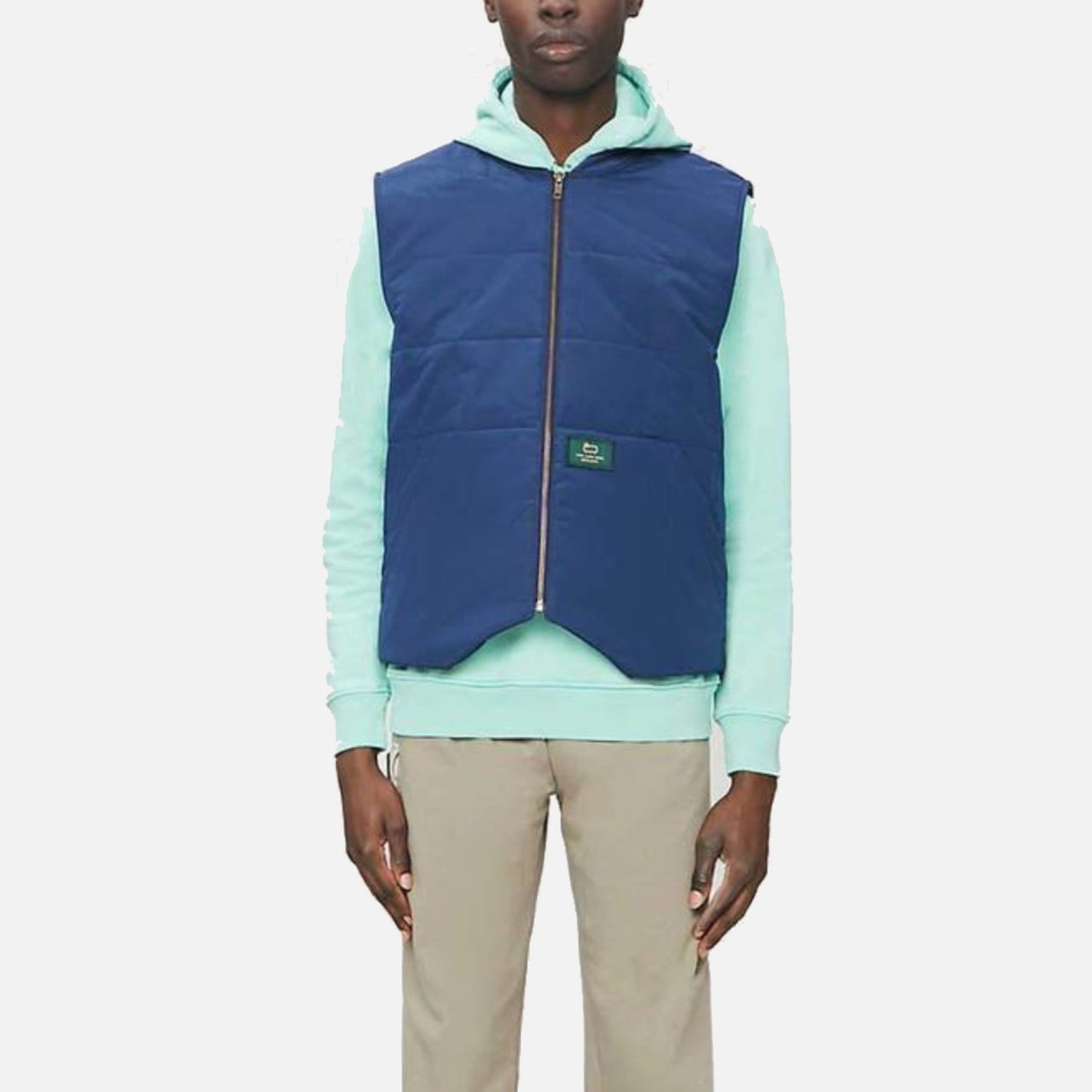 Men's Aimé Leon Dore x Woolrich Shell Gilet - Blue