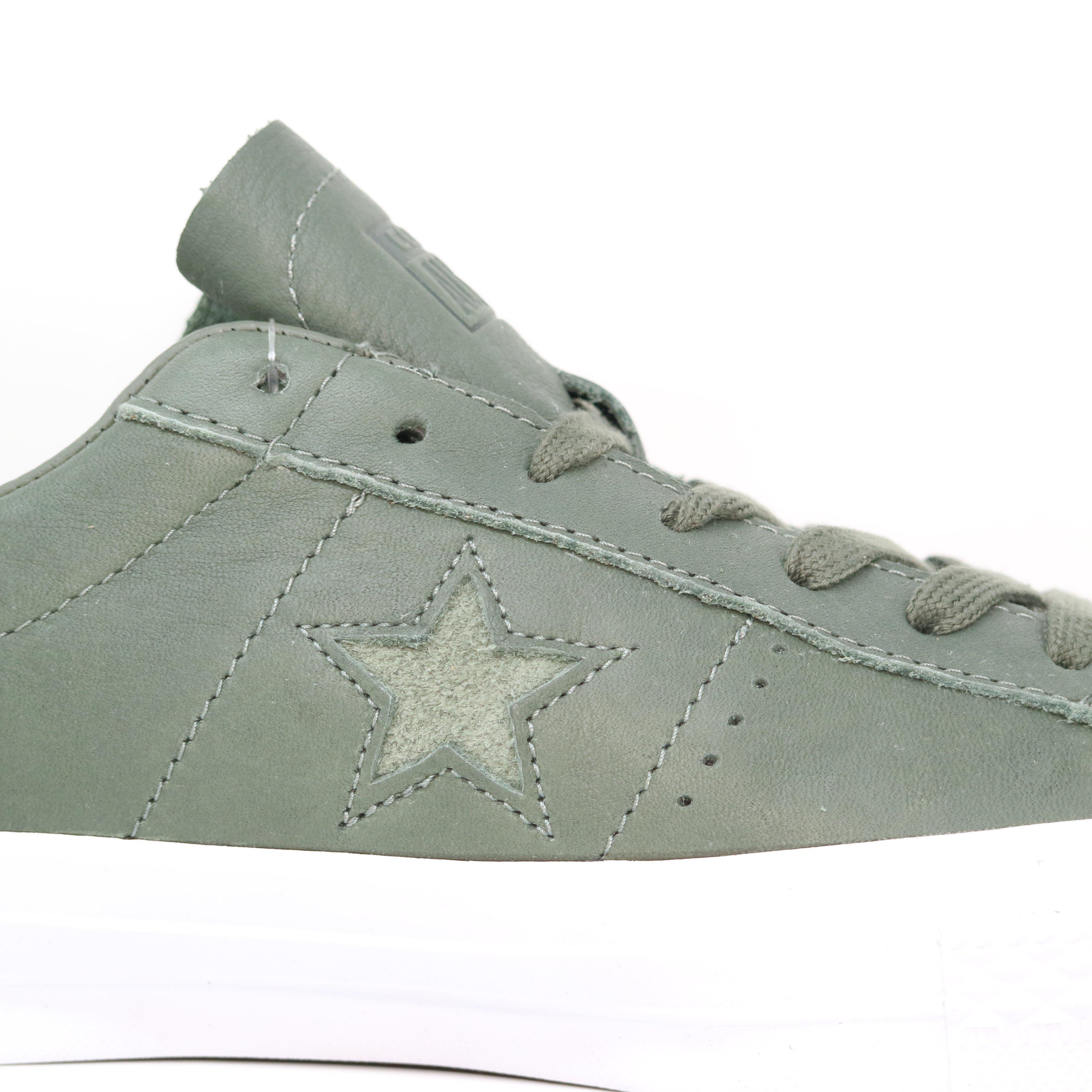 Converse one star olive green online