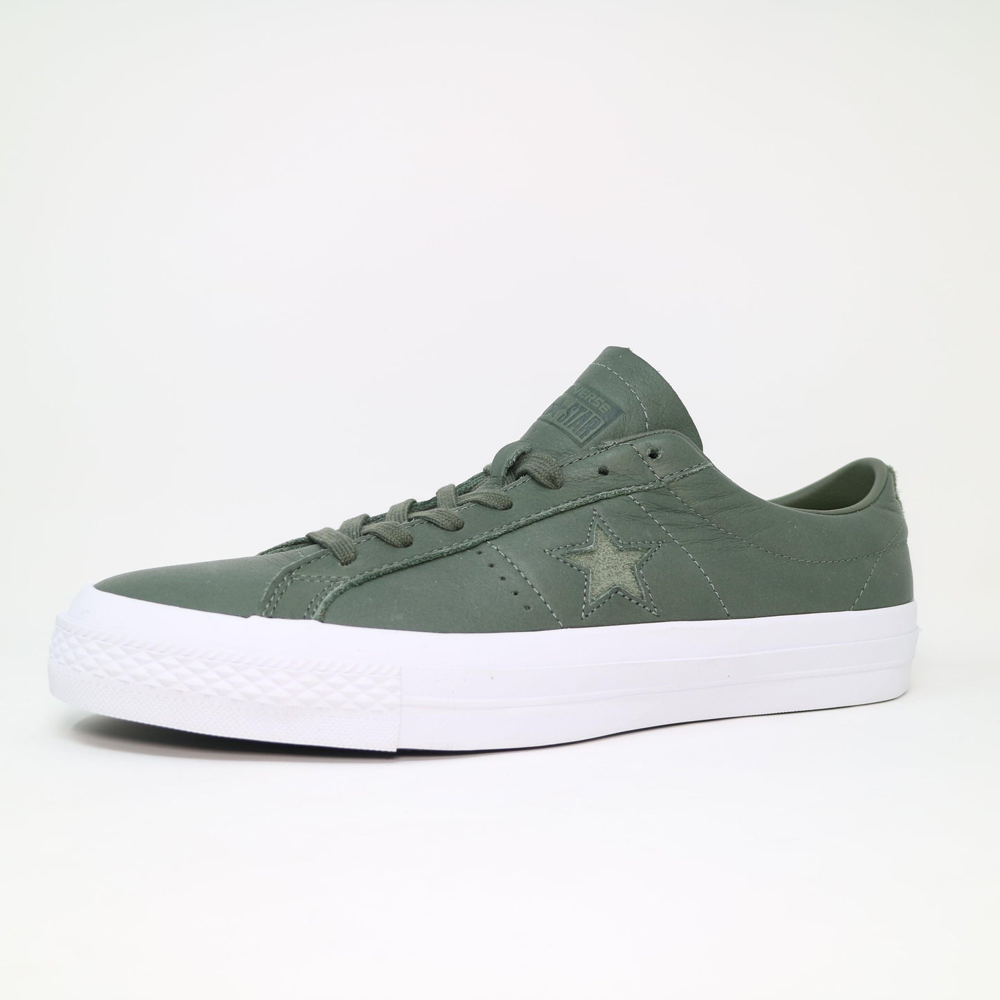 Men's Converse One Star Leather - Olive Green