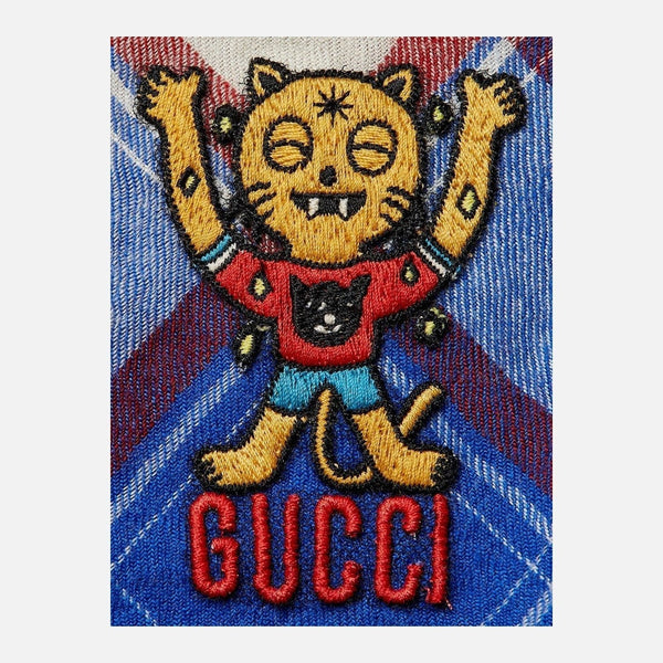 Men's Gucci X Pablo Delcielo Oversized Checked Shirt