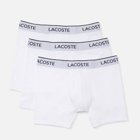 Men's Lacoste Boxer Shorts - 3 Pack White