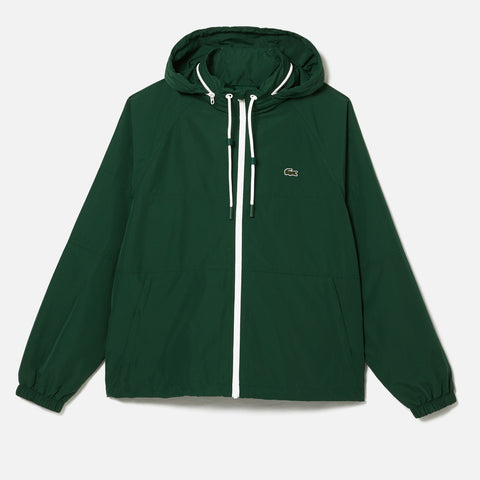 Men's Lacoste Detachable Hooded Jacket Green