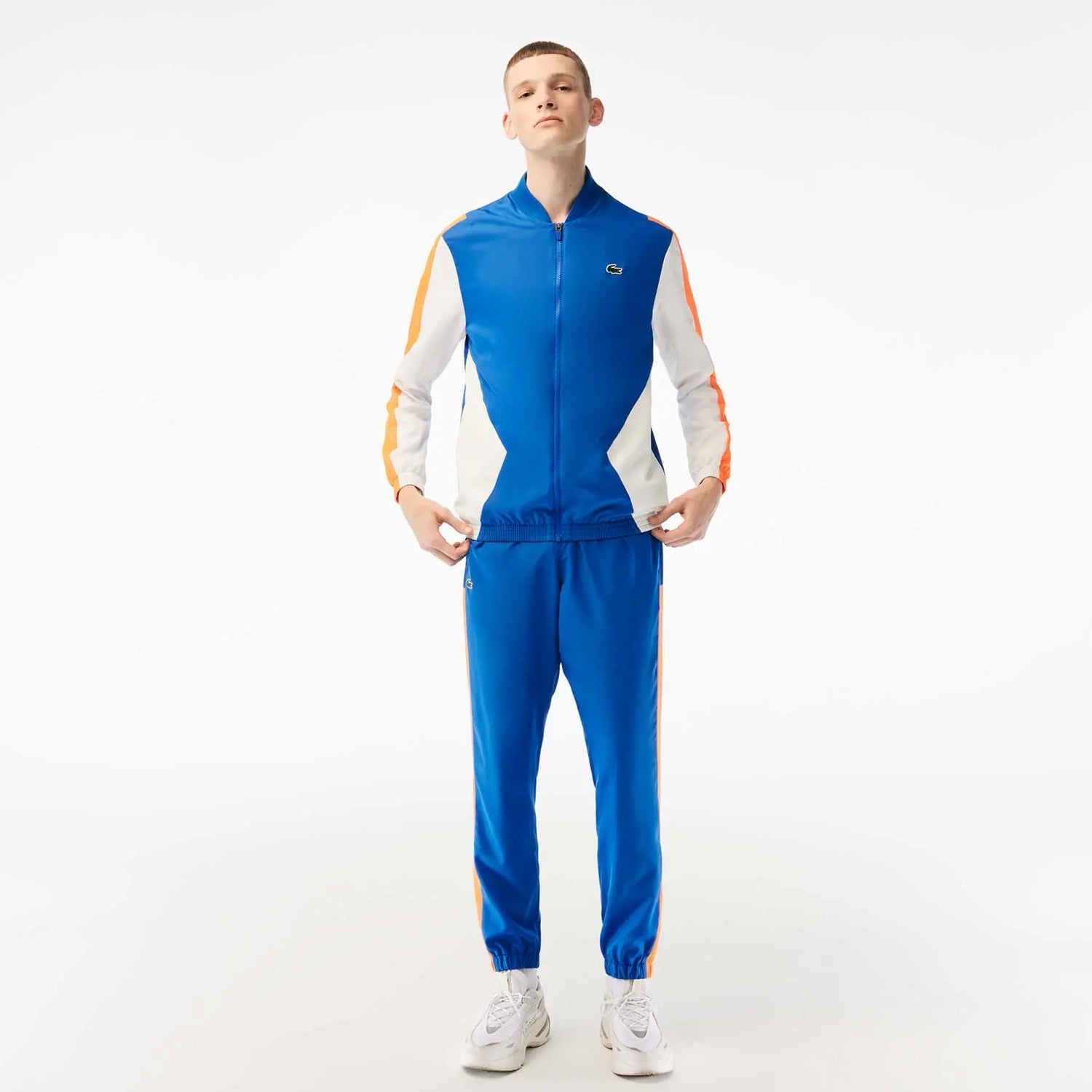 Men's Lacoste Full Tracksuit - Blue Orange