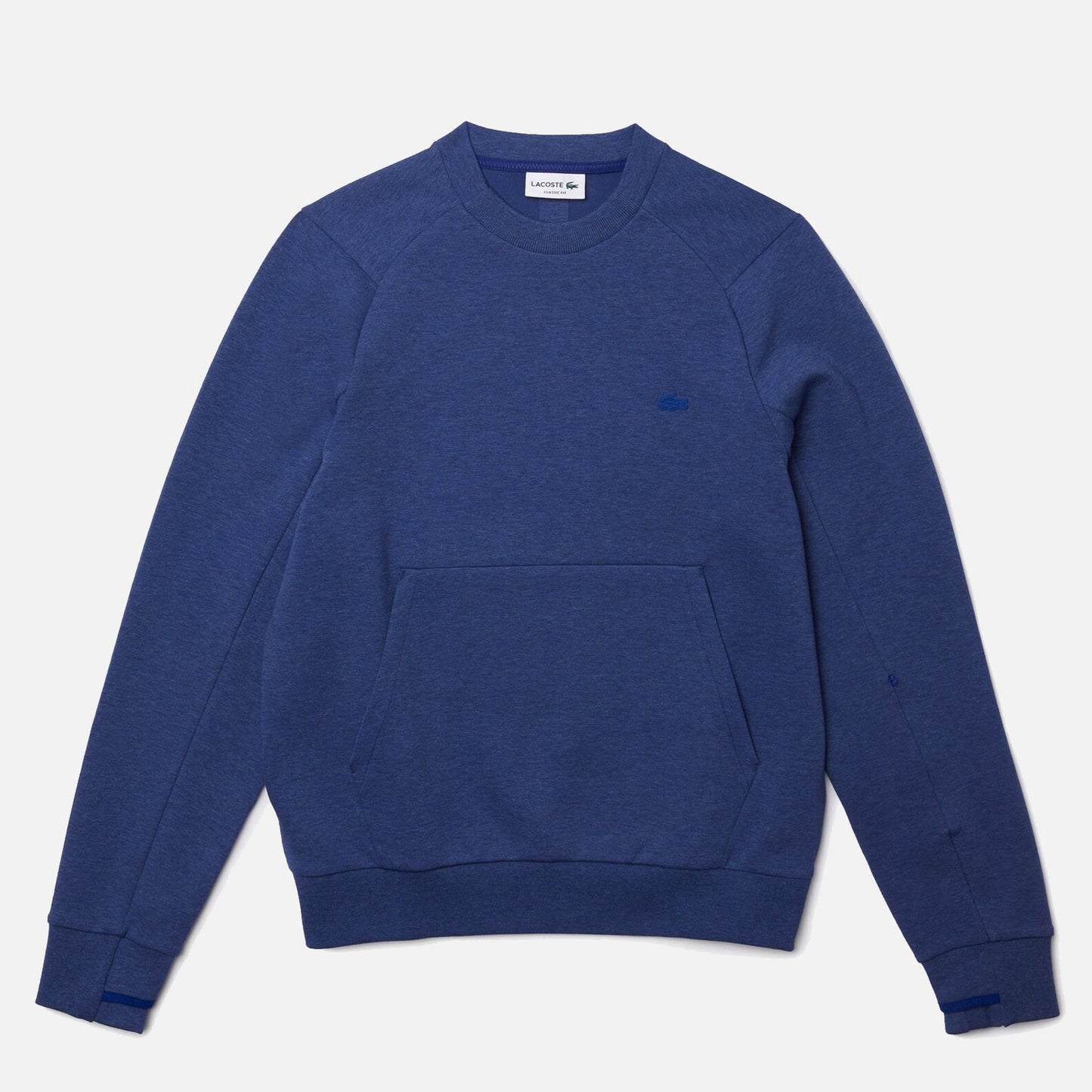 Men's Lacoste Kangaroo Pocket Cotton Blend Sweatshirt Blue