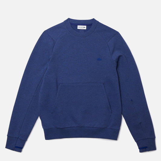 Men's Lacoste Kangaroo Pocket Cotton Blend Sweatshirt Blue