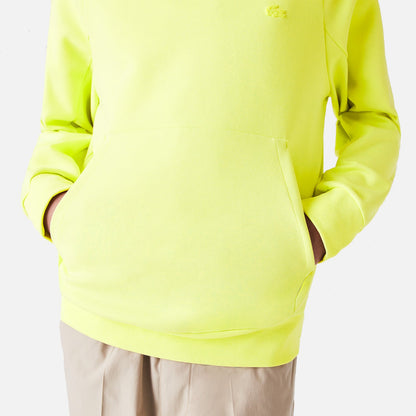 Men's Lacoste Kangaroo Pocket Cotton Blend Sweatshirt Yellow