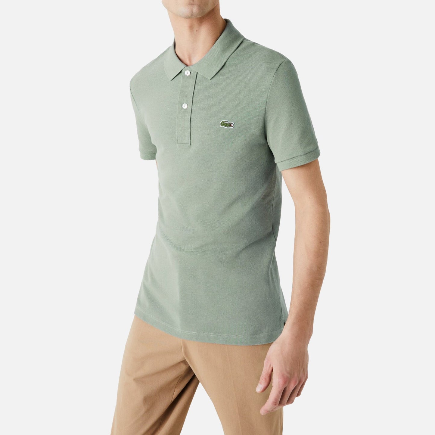 Men's Lacoste L.12.12 Short Sleeve Cotton Polo Shirt Green