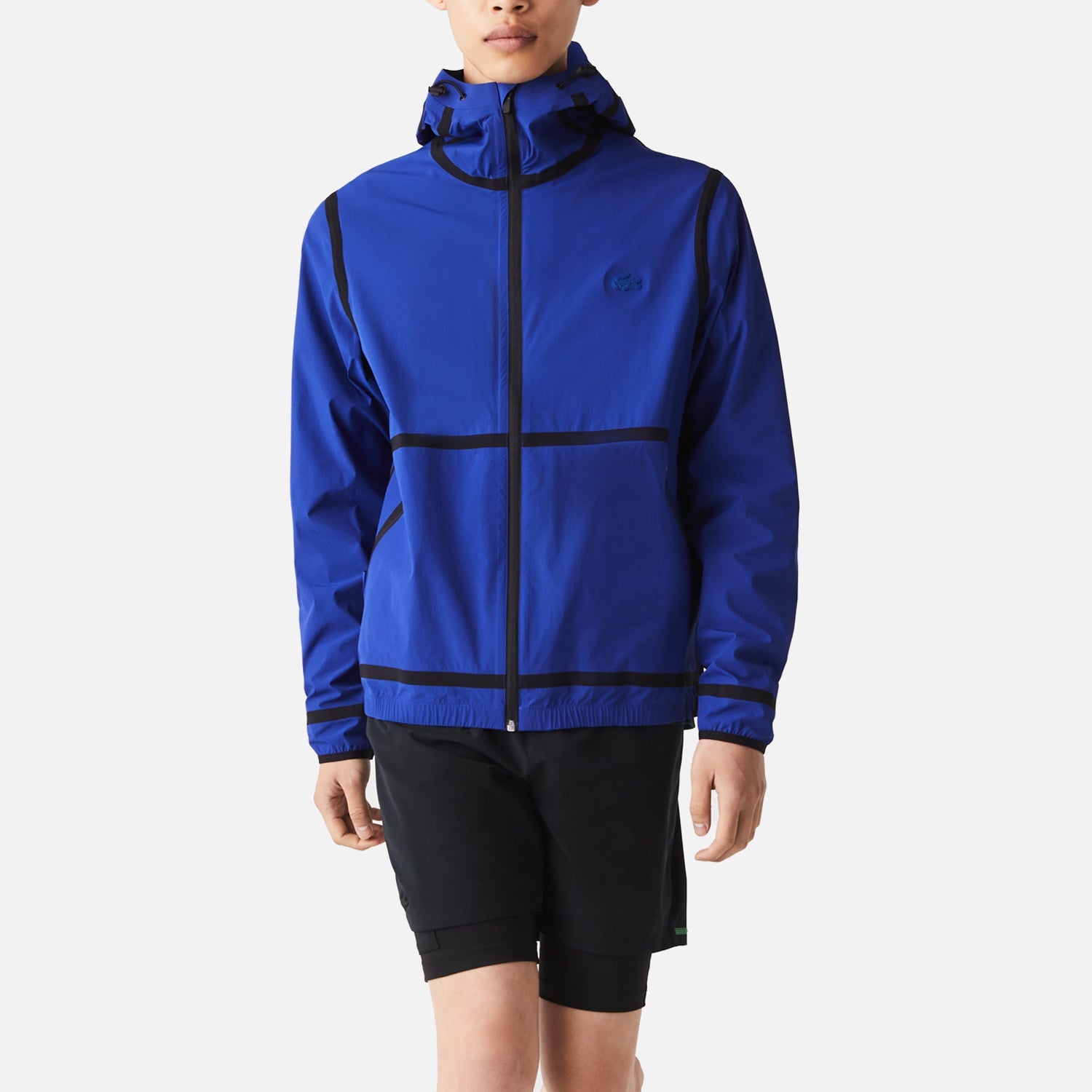 Men's Lacoste Lightweight Hooded Jacket Royal Blue