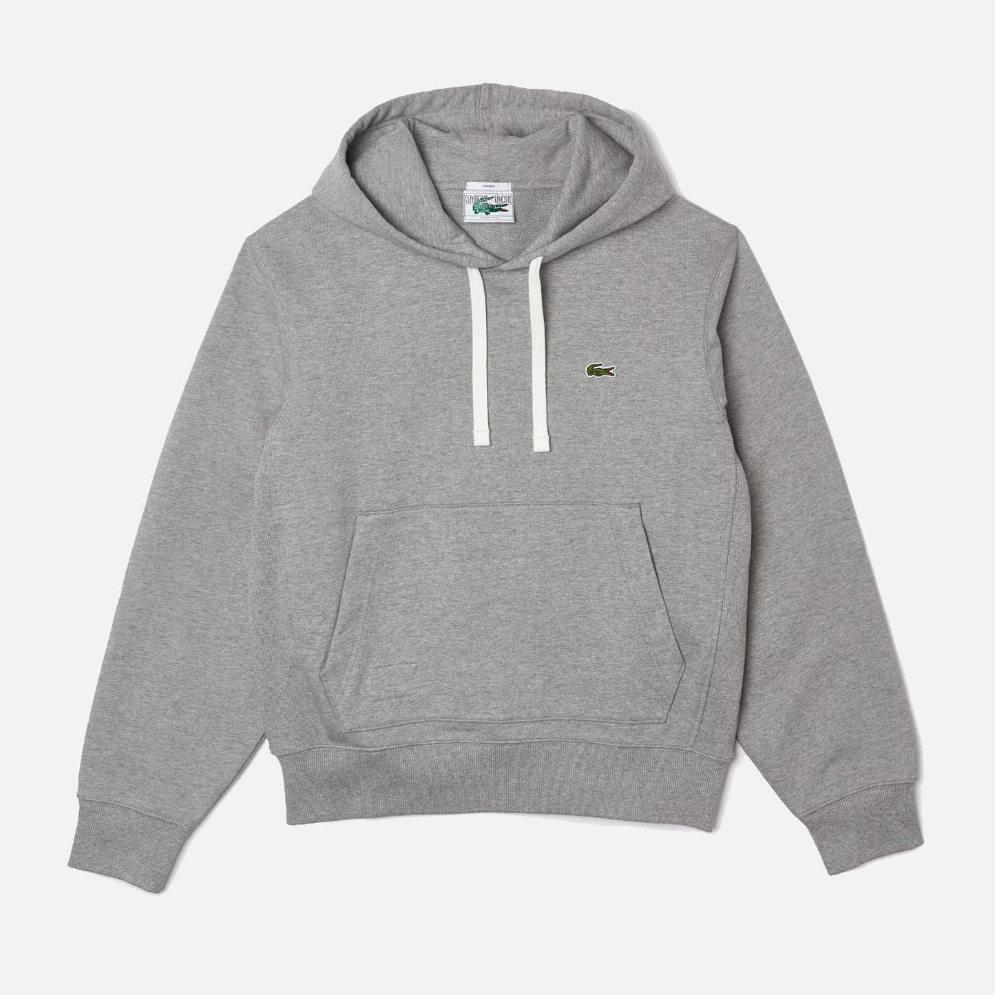 Men's Lacoste Navy Classique Hoodie Grey Cream