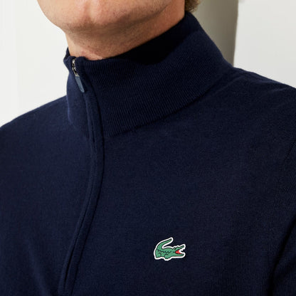 Men's Lacoste Navy Sport Golf Zip Sweatshirt - Navy