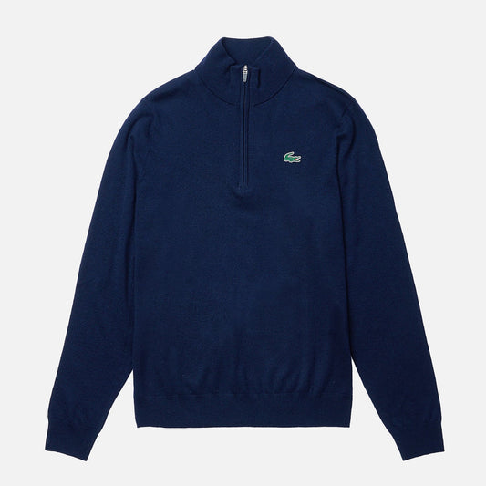 Men's Lacoste Navy Sport Golf Zip Sweatshirt - Navy